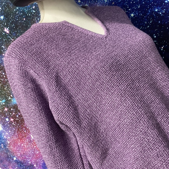 LL Bean | M | Lavender Wool Sweater - Picture 3 of 10